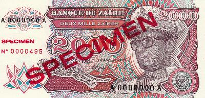 Beschrijving voorzijde: SPECIMEN